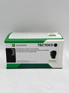 New Lexmark 78C10K0 Black Return Program Toner Cartridge - Picture 1 of 6