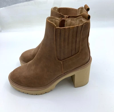 Dolce Vita DV Botines Gruesos Marrón Gamuza Talla 8.5 Tacón 3.5" Foto 1 de 4