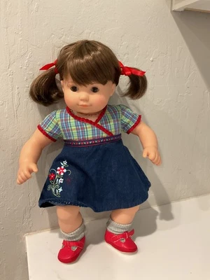 Muñeca morena American Girl Bitty Baby Twin Girl retirada con vestido original Foto 1 de 4