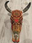 Huichol Bull Sculpture Statue Of mexican Folk art