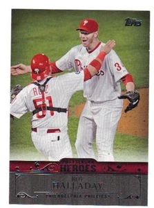 2013 Topps Update Postseason Heroes Roy Halladay Philadelphia Phillies PH-14 - Picture 1 of 1