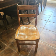 Antique Solid Oak Child's School Chair from the Southern Desk Co. NC, Very Good.