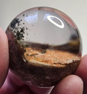 Beautiful garden quartz crystal sphere 4cm/100g approx - Picture 1 of 4