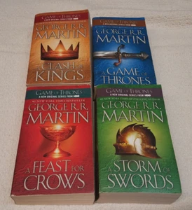 Lot of 4 books by GEORGE R. MARTIN bks 1-4 SERIES: A SONG OF ICE AND FIRE - Picture 1 of 6