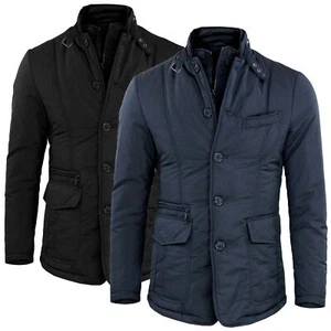 Giubbotto Uomo Invernale Giacca Elegante Trapuntata Blu Nero Giubbino Panciotto - Imagen 1 de 11