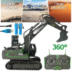 Remote Control Excavator With Metal Shovel 2.4GHz Multi-Channel Control Powerful - Picture 1 of 24