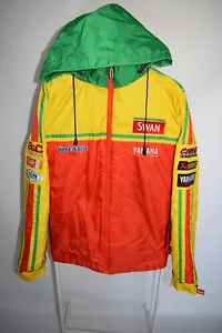 YAMAHA Racing Motorcycle Vintage Red / Yellow Jacket Men's Size M - Picture 1 of 16