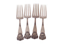 Set of 4 - Towle Georgian 1898 Sterling Silver 7 1/2" Dinner Forks - No Monogram