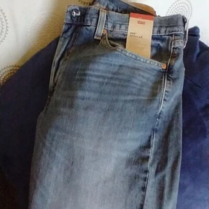 Levi's Ease 505 Regular Straight Leg 34x30 Neu mit Etikett Stonewash Blau nie getragen - Bild 1 von 6