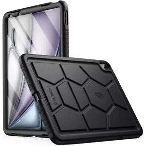Für iPad Air 13 2024/Air 11 2024/Air 5 2022 Hülle Poetische Silikon Abdeckung schwarz - Bild 1 von 14