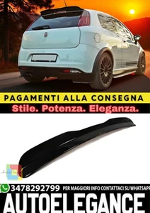 Spoiler Extensión Tapón Trasero En ABS Negro Brillante Para Fiat Grande Punto - Imagen 1 de 5