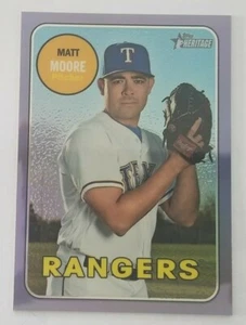 2018 Heritage High Number - Chrome Purple Refractor - Matt Moore - Rangers - Bild 1 von 2