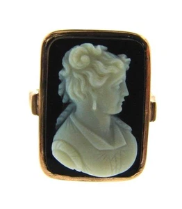 ELEGANT 14k Rose Gold & Cameo Ring  - Picture 1 of 1