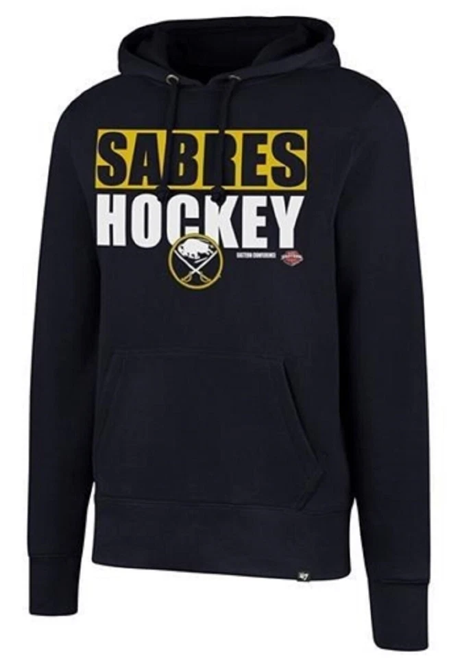 Sudadera con Capucha Pullover Buffalo Sabres NHL '47 Azul Marino Blockout Headline Para Hombre XL Foto 1 de 1