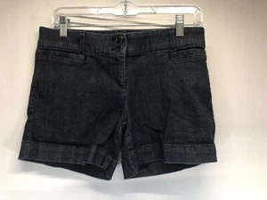 Pantalones cortos chinos de mezclilla para mujer The Limited, talla 4, talla 4, de altura media, lavado oscuro - Imagen 1 de 5