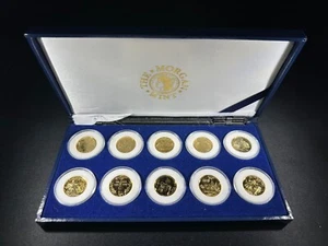 The Morgan Mint 24kt Gold Plated Statehood Quarter Dollars 1999-2000 Set of 10 - Bild 1 von 10