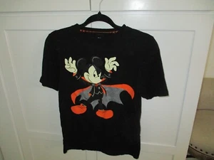 disney black 14/16 kids halloween vampire mickey black shirt top - Picture 1 of 3