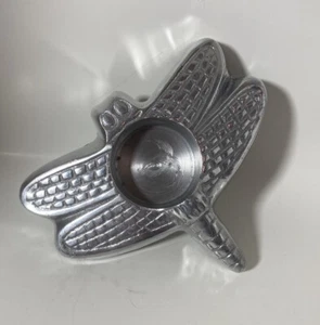 Garden Place Alum Dragonfly Tea lite Holder Silver Nu Trendz - Picture 1 of 8