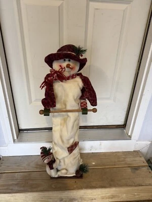 Suporte de papel higiênico boneco de neve  - Imagem 1 de 3