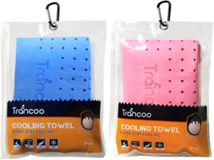 2er-Pack PVA kühlender Schal & Handtuch (33 Zoll x 7,85 Zoll), perforierter Chill-Schal für Training - Bild 1 von 12