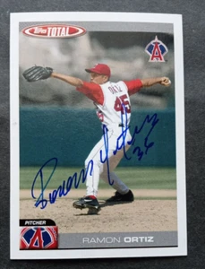 2004 Topps (Total) SIGNED: Ramon Ortiz, ANGELS #186 - Picture 1 of 1