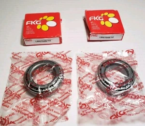 2x CUSCINETTI FKG LM67048/10 Rullo Conico Singola Fila - Foto 1 di 2