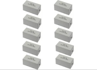Paquete de 10 adaptadores extensores Ethernet perforados tipo caja de conexiones CAT5e tipo 110 Foto 1 de 2