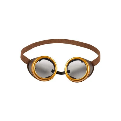 Accessorio Travestimento Carnevale Occhiali Oro Retro Punk Steampunk Unisex Ciao - Immagine 1 di 4