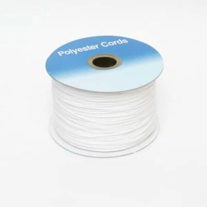 Weiße Raffrolloschnur 2 mm ~ Premium Qualität ~ verschiedene Längen erhältlich - Bild 1 von 1