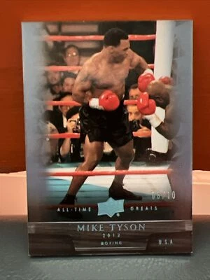 2012 Upper Deck All Time Greats Mike Tyson Platinum Base Card #’d 10 - Image 1 of 4