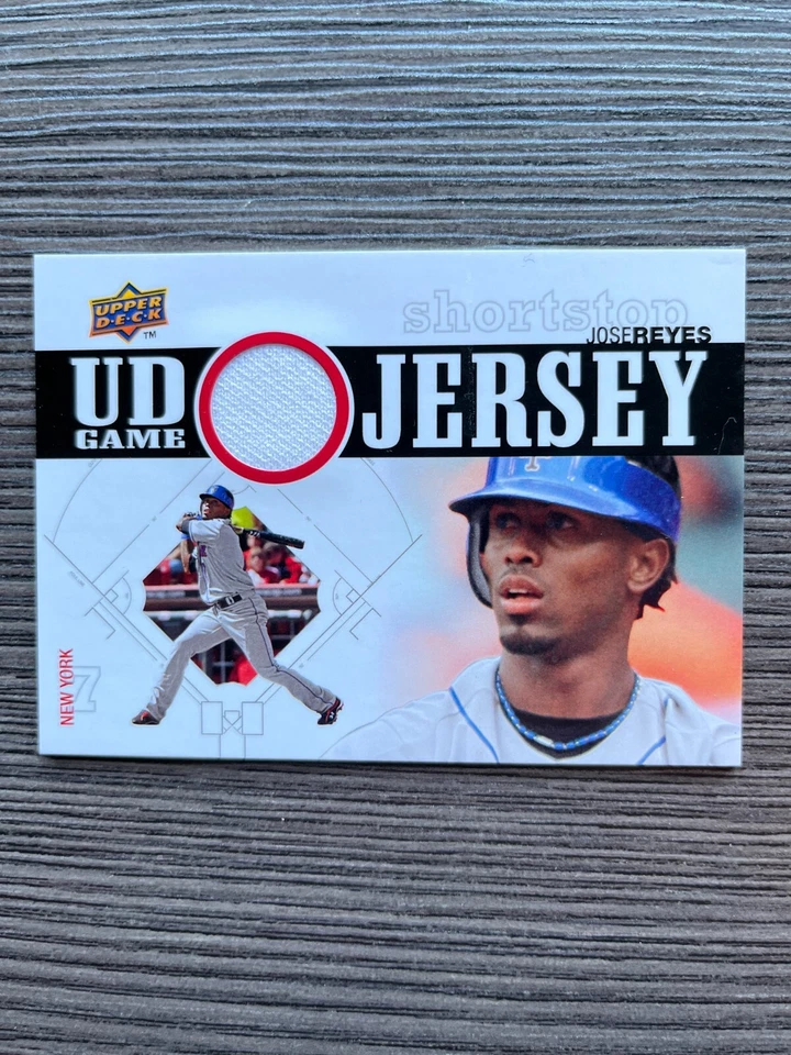 Tarjeta de camiseta 2010 Upper Deck Game Jersey José Reyes New York Mets Foto 1 de 1