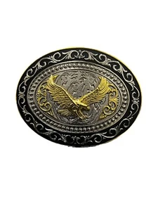 American Eagle USA Cowboy Western belt Buckle Hebilla Vaquera Aguila - Picture 1 of 2