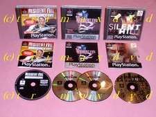 3x PS1 _ Resident Evil Director's Cut & Resident Evil 2 & Silent Hill