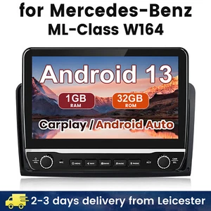 For Mercedes Benz ML/GL-Class W164 X164 Car Stereo Radio Android 13 GPS CarPlay - Picture 1 of 14