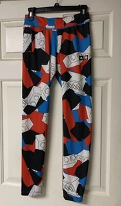 ADIDAS CLASSIC LEGO Themed Leggings. SIZE XL Youth. BLACK WHITE RED BLUE. NWOT - Picture 1 of 3