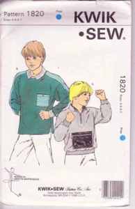 1820 KWIK SEW - Polo SHIRT - BOYS Sz 4/5/6/7 - Picture 1 of 2