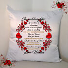 Personalised White 18" Cushion - Granddaughter Quotes Love Nanna Nan Etc Style 6