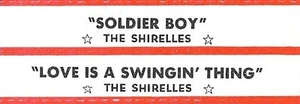 Jukebox Titelstreifen - Die Shirelles: ""Soldier Boy"" / ""Love Is..." - Version 2 - Bild 1 von 1