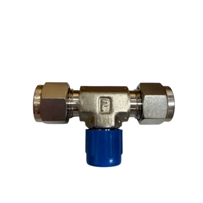 Parker 6MBT4N-316 1/4" x 3/8" Compression x MNPT 316 SS Male Branch Tee - - Image 1 of 2