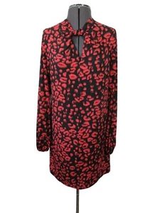 Cynthia Steffe women's animal print twist neck shift dress S - Picture 1 of 12