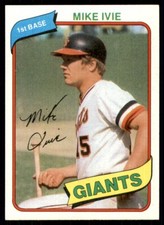 1980 Topps Mike Ivie San Francisco Giants #62