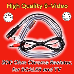 Hohe Qualität S-Video mini DIN 4 Kabel ATARI 65 800 XL EX SCALER LCD TV Monitor - Bild 1 von 6