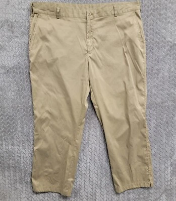 Pantalones de golf Nike Dri-Fit Tech 472532-010 frente plano para hombre talla 42x31 caqui tostado Foto 1 de 4