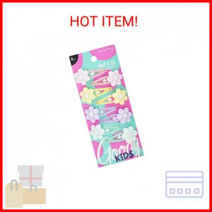 Goody Kids Mini Epoxy Contour Snap Clips - 8 Count, Daisy Charm - Just Snap Into - Picture 1 of 2
