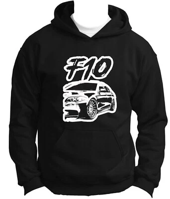 Sudadera con Capucha BMW F10 Serie 5 Estampado DTG Logo Sudadera con Capucha Bimmer Increíble Amante del Coche Sudadera Foto 1 de 4