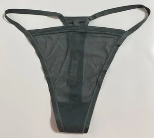 Skims Verano Malla Tanga Panty Bragas Para Mujer 4X Verde Mar Profundo Transparente Sexy NUEVO - Imagen 1 de 11