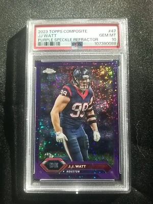 POP 1 2023 Topps Compuesto JJ Vatios Cromo Púrpura Moteado Refractor/250 PSA 10  Foto 1 de 2