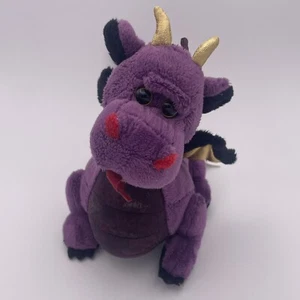 Ganz Webkinz Retired Emperor Dragon Purple Green Plush Fantasy *No Code - Picture 1 of 6