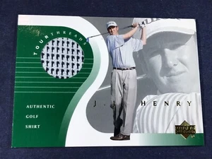 S3-55 GOLF CARD - J.J. HENRY - TOUR THREADS - 2001 MAZZO SUPERIORE - TT-JJ - Foto 1 di 2
