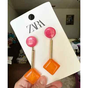 Pendientes de resina de color sólido Zara 4548/054 - Imagen 1 de 6